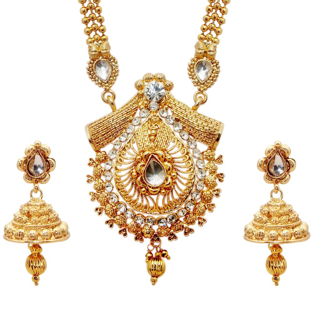 JewelMaze Designer Austrian Stone  Necklace Set for women