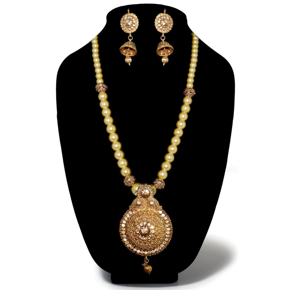 JewelMaze Designer Austrian Stone Necklace Set for women