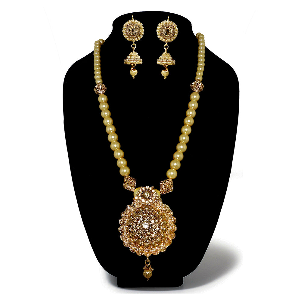 JewelMaze Designer Austrian Stone Necklace Set for women