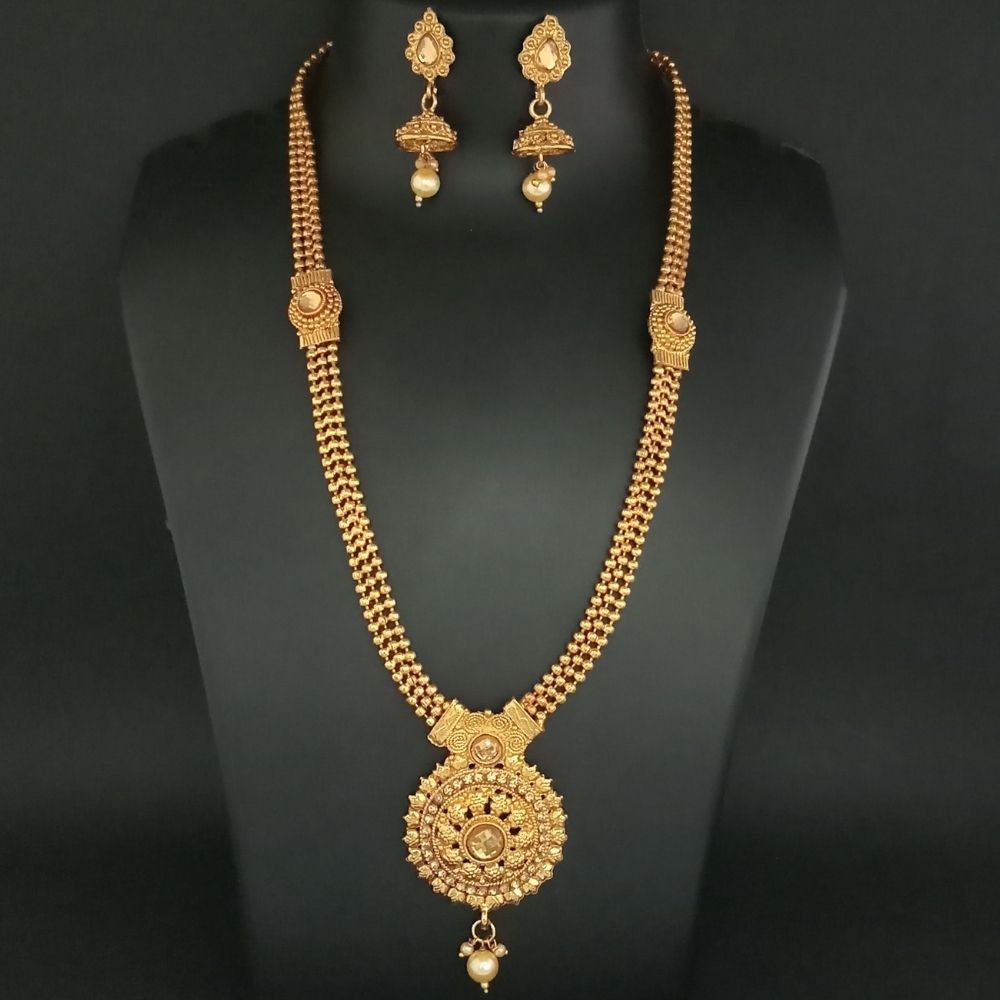 JewelMaze Designer Long Necklace Set for women