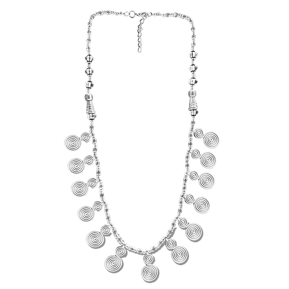 JewelMaze Antique Oxidised Jewelry Necklace For Women