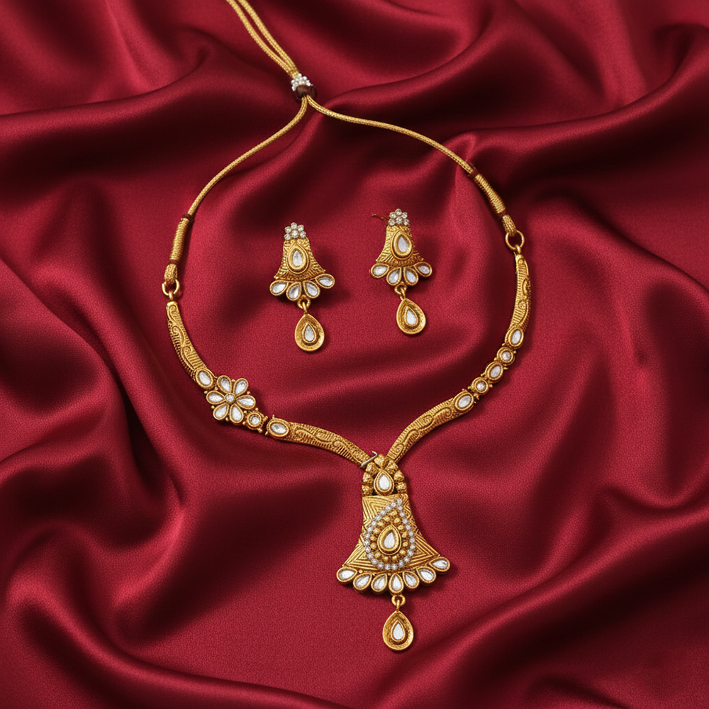 JewelMaze Sophisticated Austrian Crystal Necklace Set