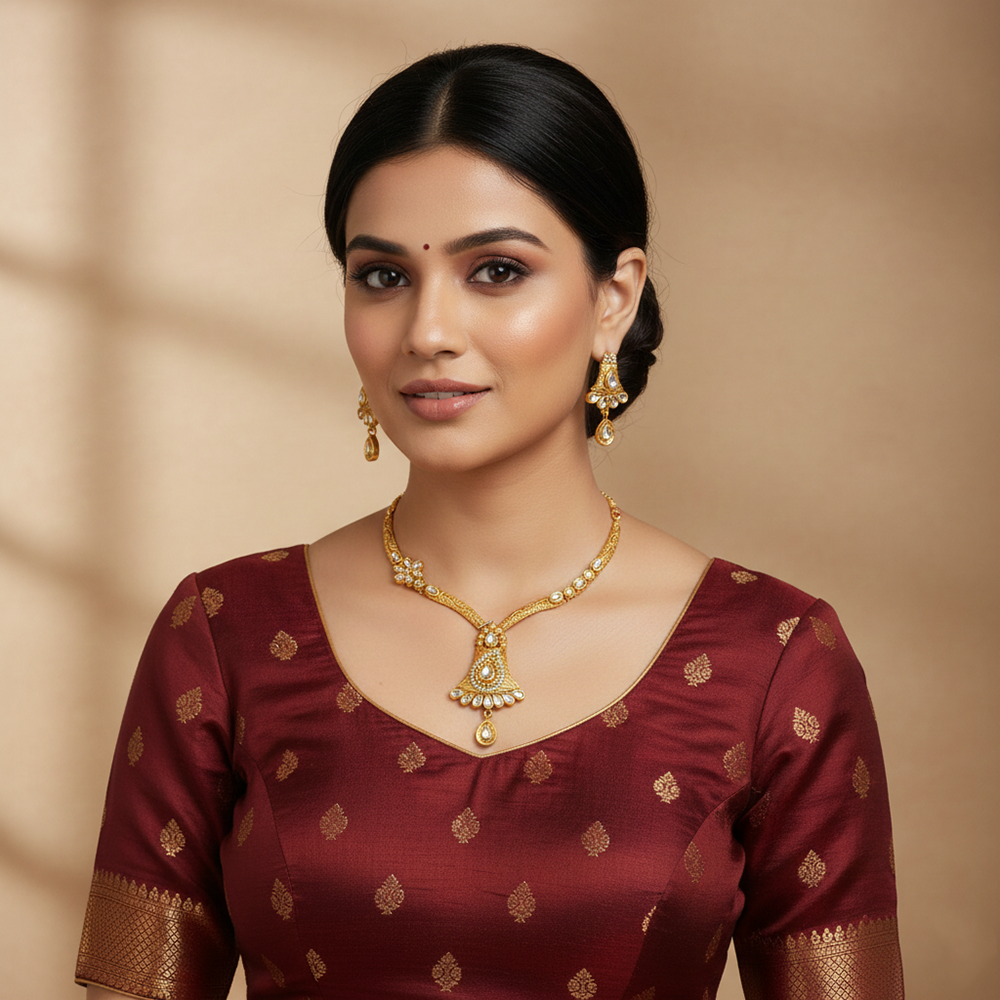 JewelMaze Sophisticated Austrian Crystal Necklace Set