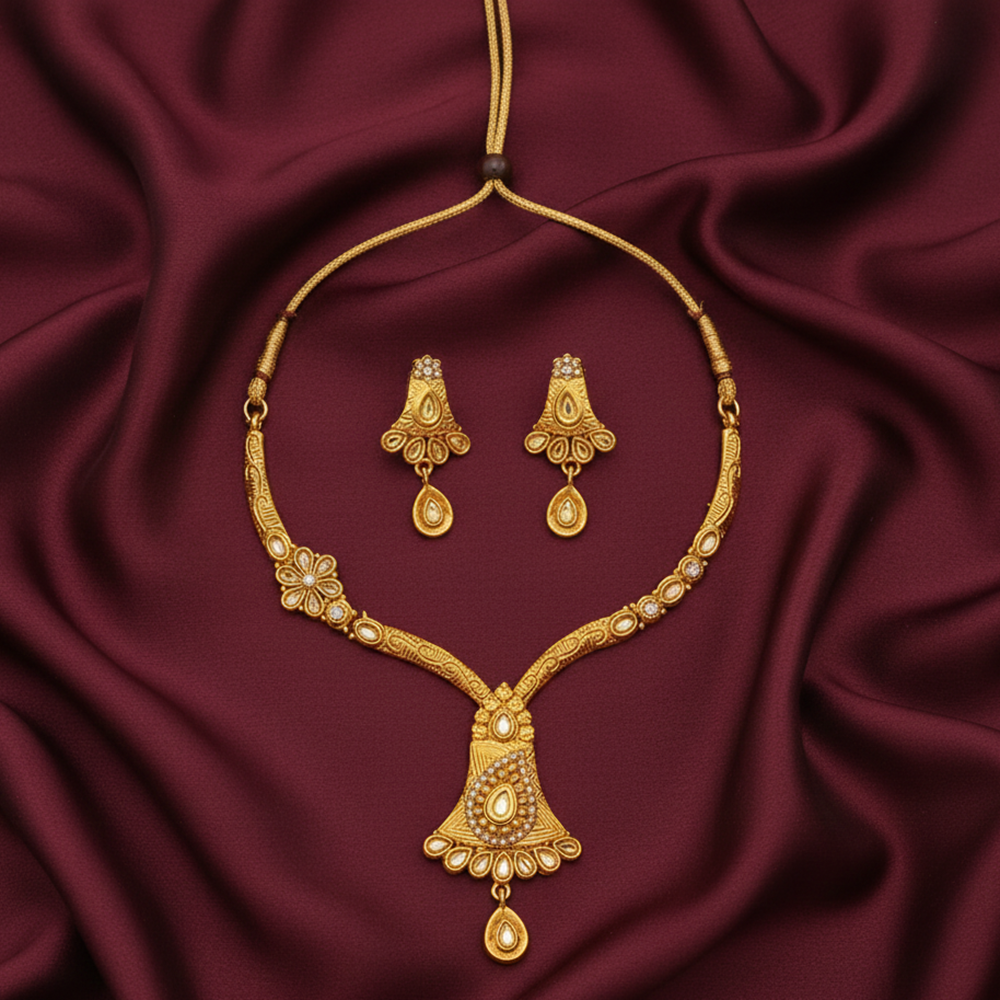 JewelMaze Traditional Austrian Crystal Necklace Set