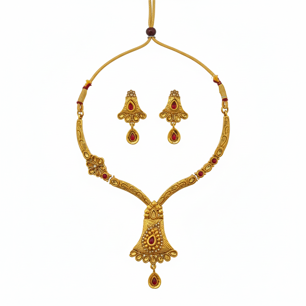 JewelMaze Traditional Austrian Crystal Necklace Set