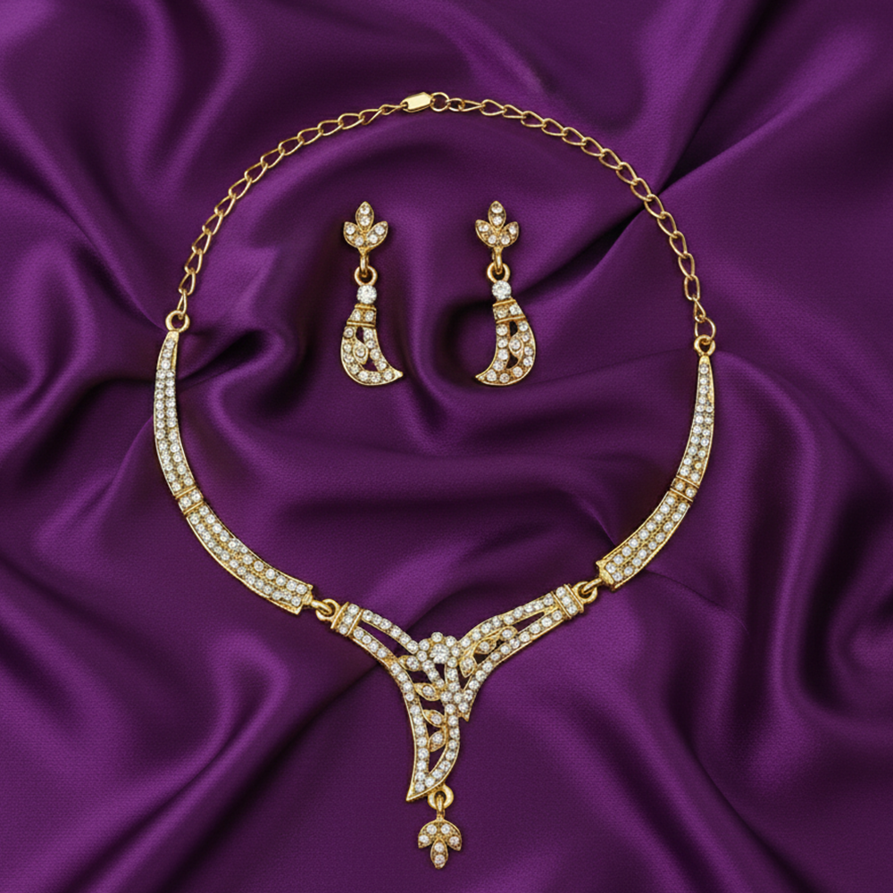 JewelMaze Premium Austrian Stone Jewellery Set