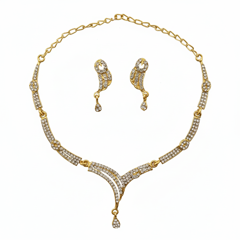 JewelMaze Classic Austrian Stone Necklace Set