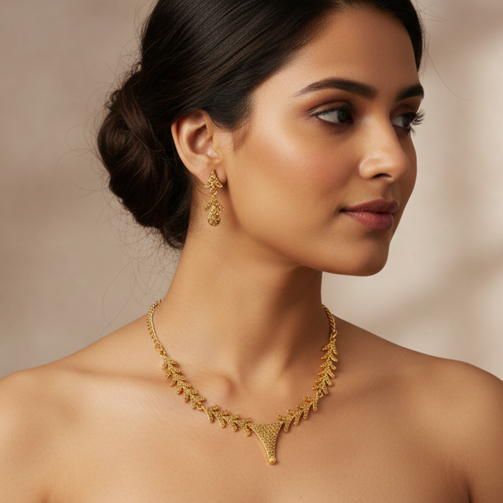 JewelMaze Designer Austrian Stone Necklace Set