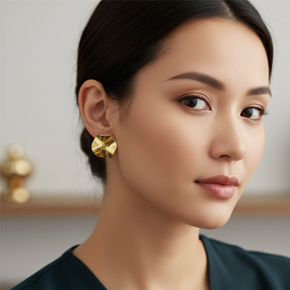 JewelMaze Demi Fine Anti Tarnish Stud Earrings