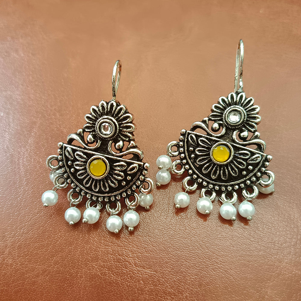 JewelMaze Oxidised Plated Stylish Earrings