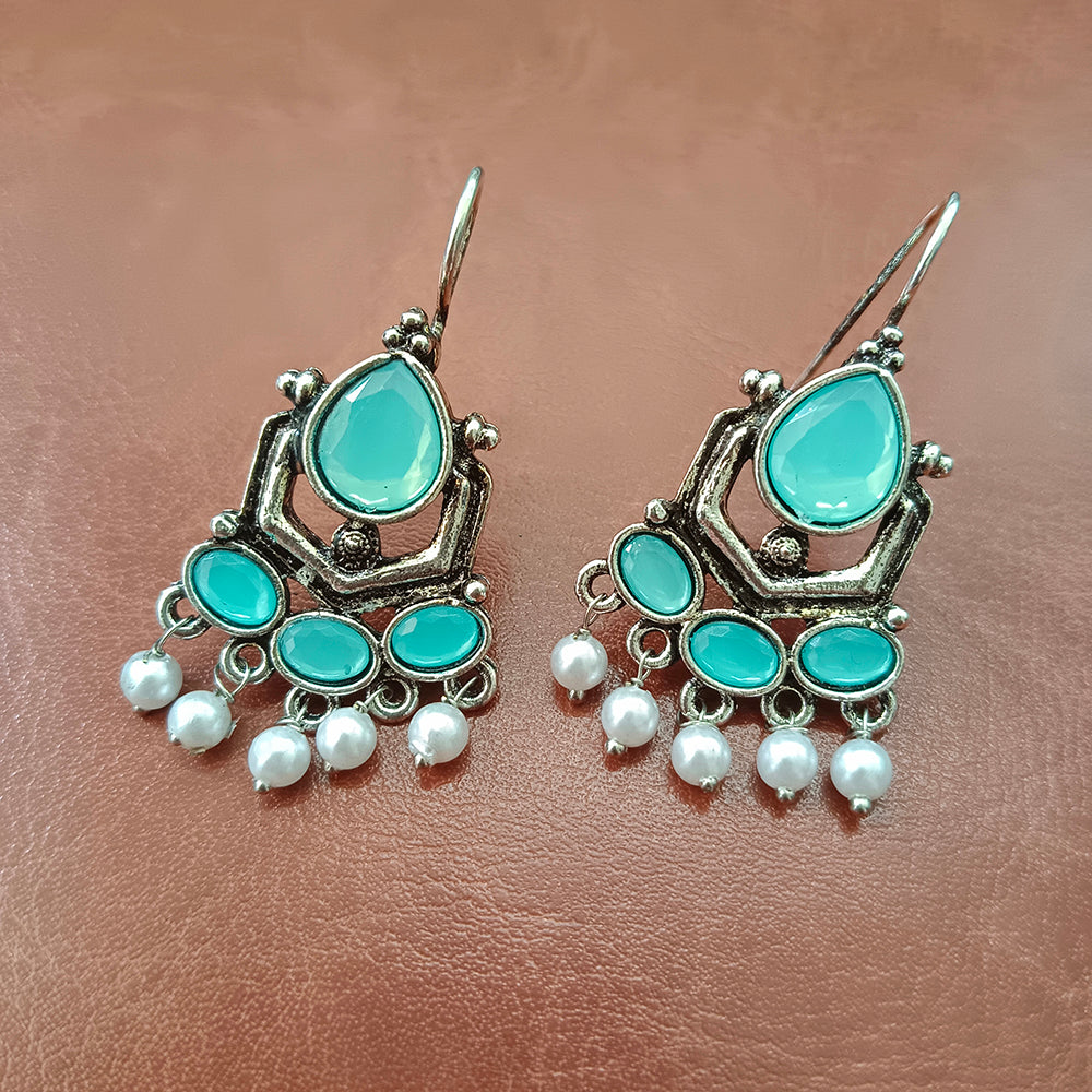 JewelMaze Oxidised Plated Trendy Earrings