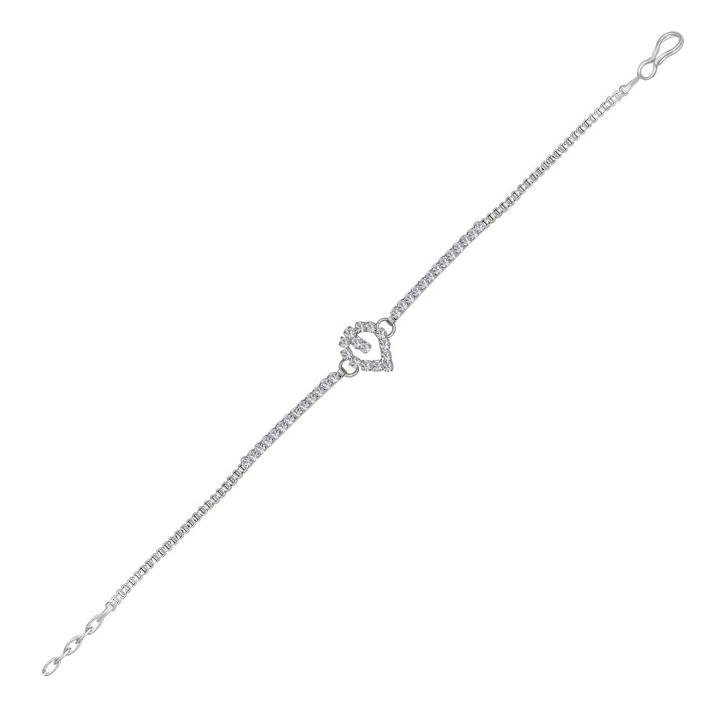 JewelMaze Austrian Stone Silver Plated Necklaces Set