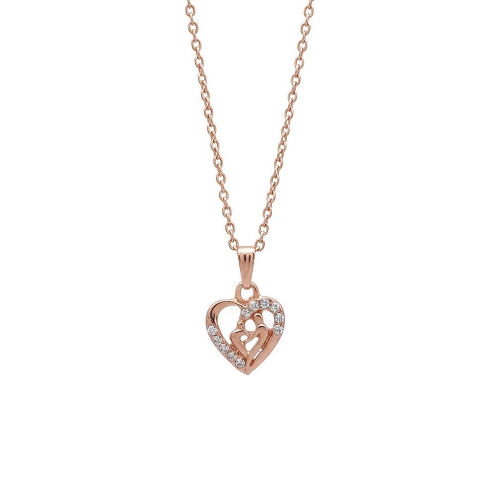 JewelMaze Stylish Heart Chain Pendent For Everyday wear