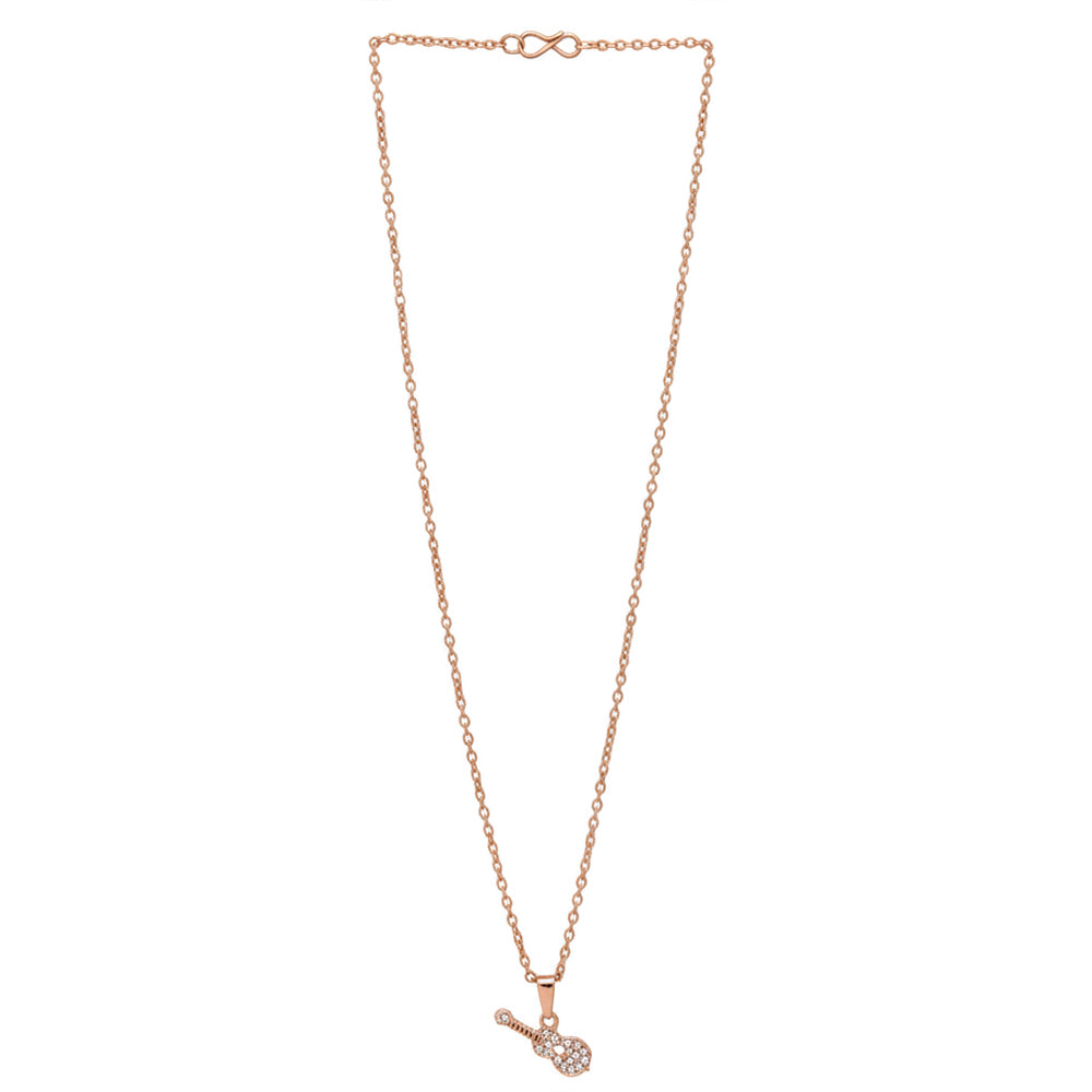 JewelMaze Modern Guitar Chain Pendent Necklace For All Occassions