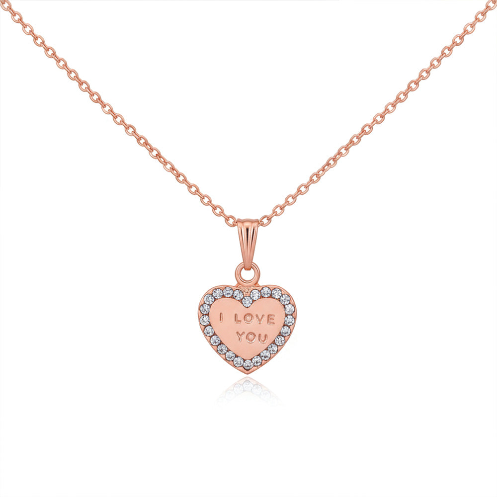 JewelMaze  Graceful Heart Chain Pendent for casual wear