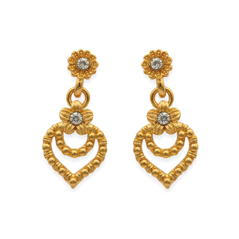 JewelMaze Gold Plated Austrian Stone Necklace Set