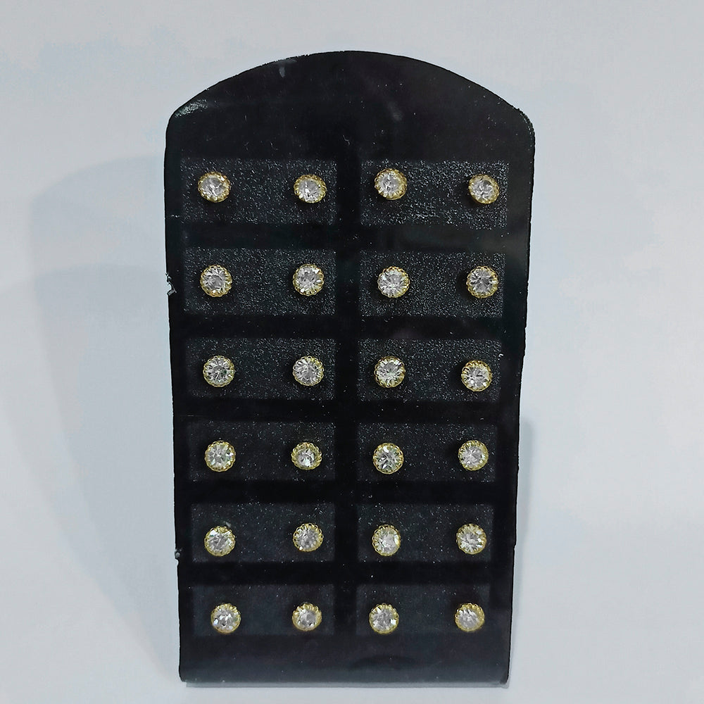 JewelMaze Austrian Stone stud Earrings Combo for Party Wear