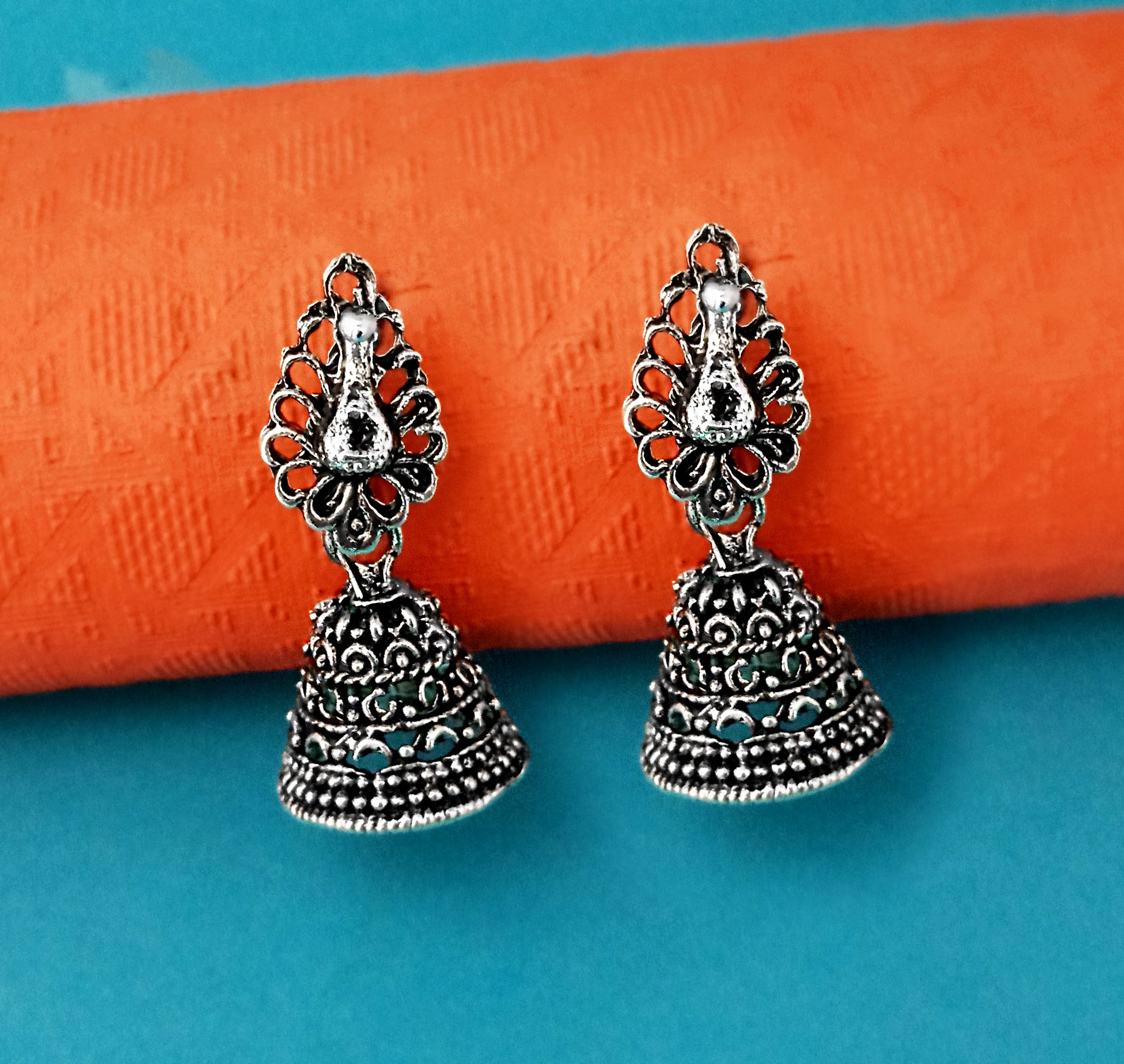 JewelMaze Oxidised Plated Stylish Earrings