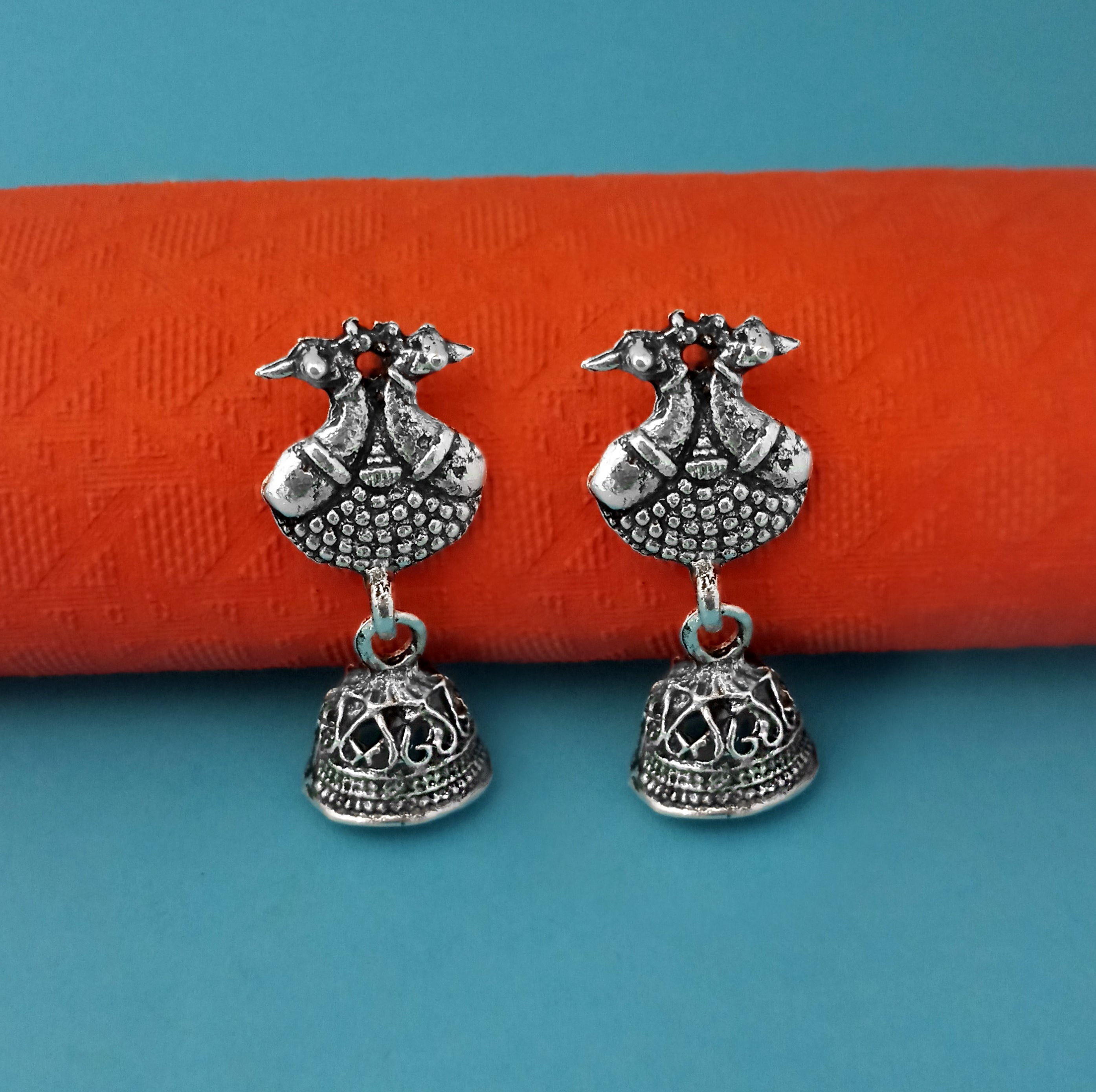 JewelMaze Oxidised Plated Stylish Earrings