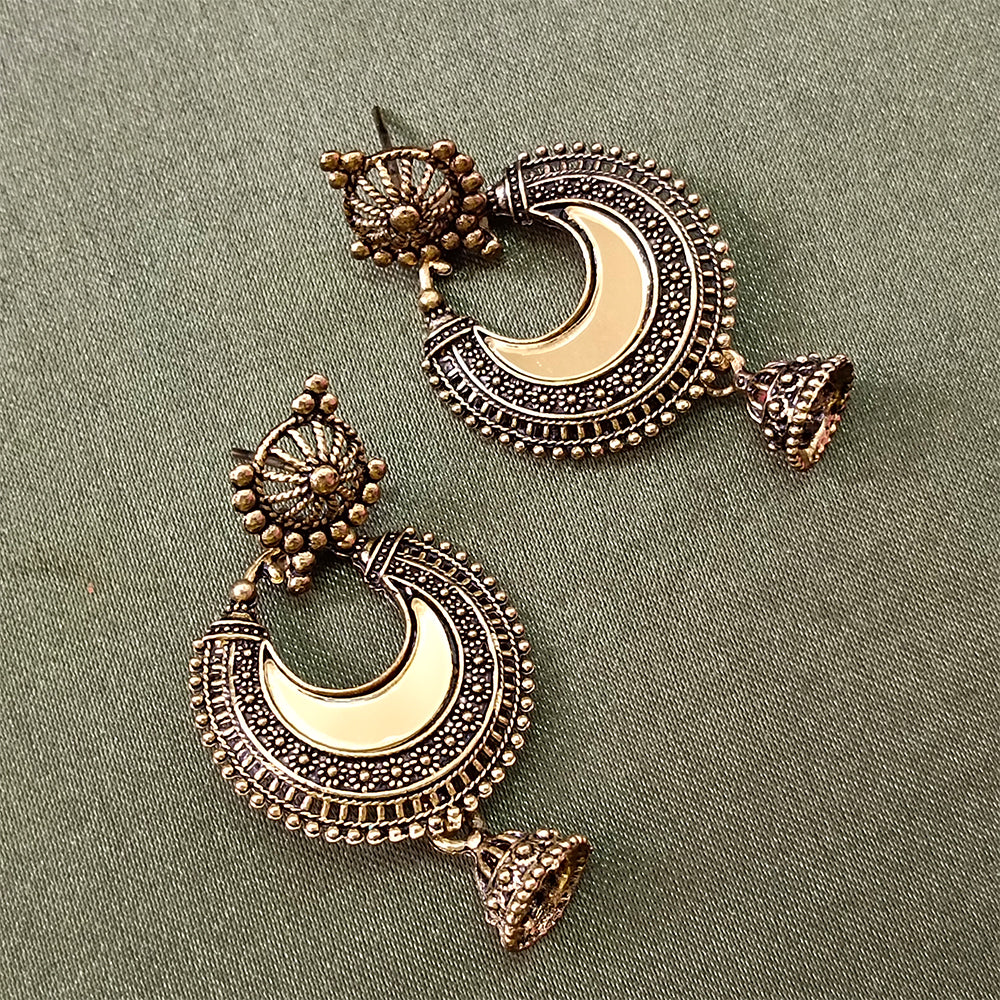 Jewelmaze Gold  Plated Jhumki Earrings