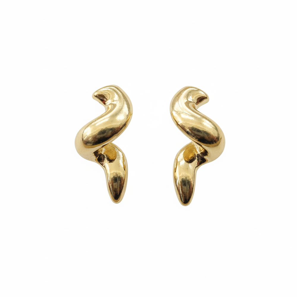 JewelMaze Snake Style Anti Tarnish Earrings