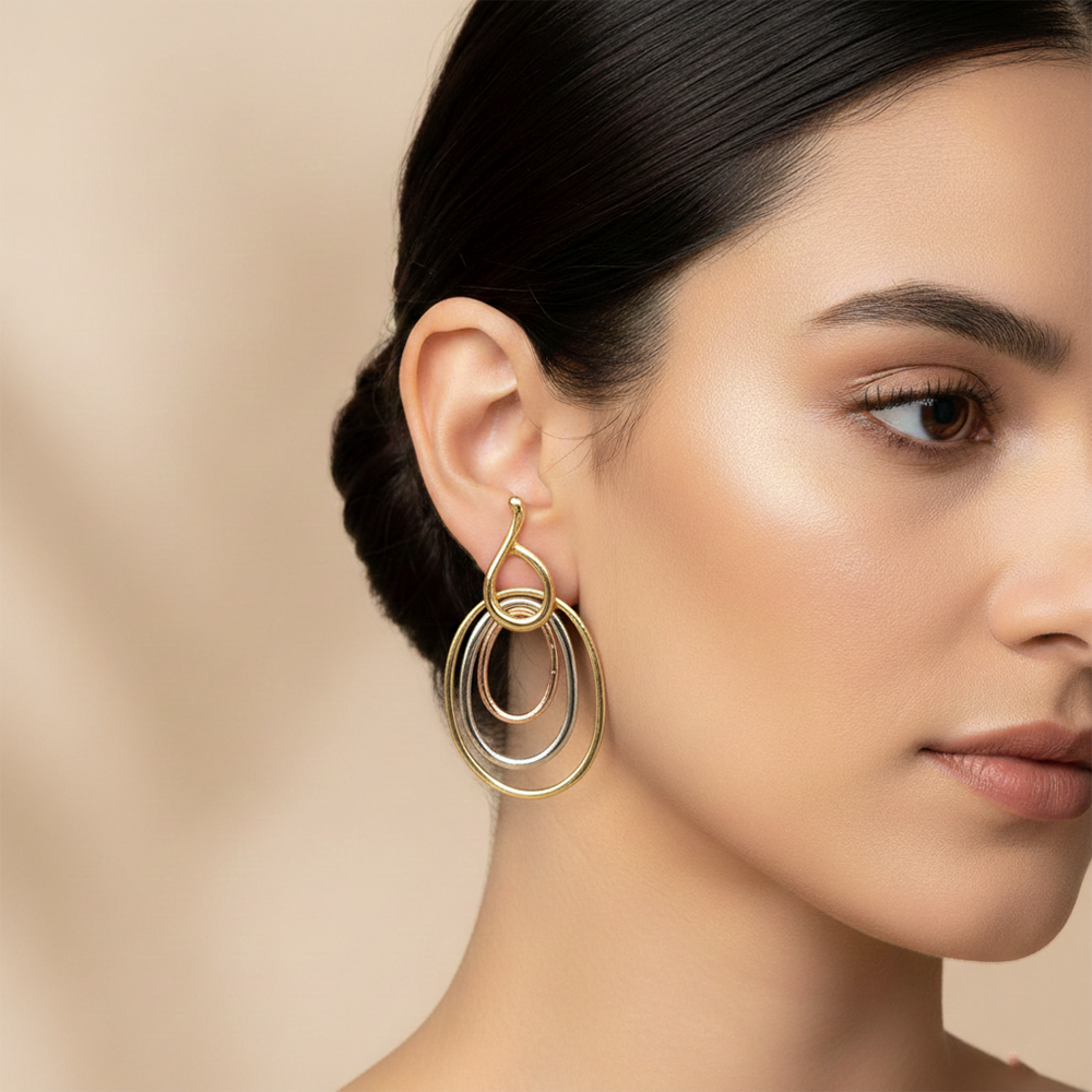 JewelMaze Anti-Tarnish Lightweight Earrings for Women