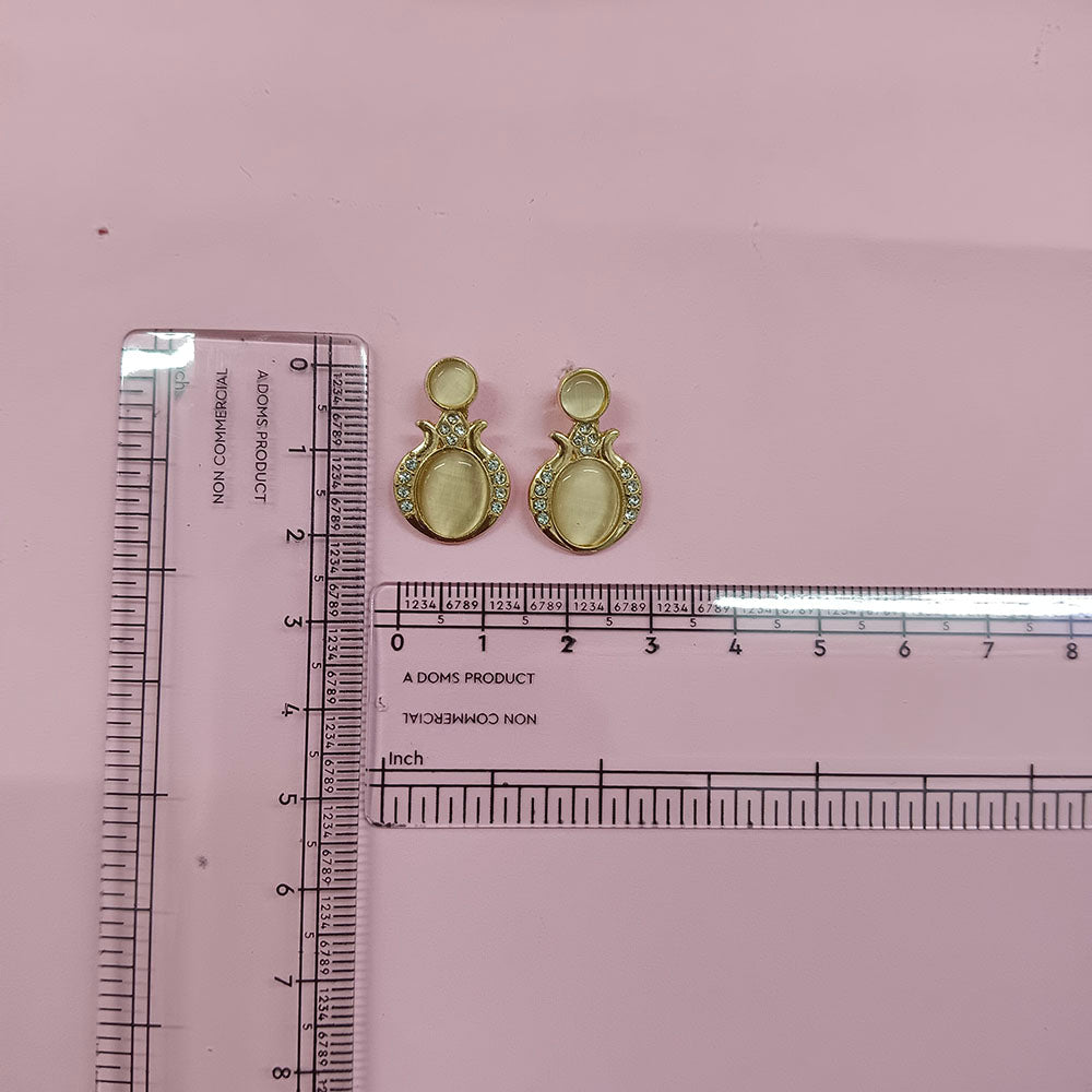 JewelMaze Exclusive Gold Plated Crystal Stone Elegant Earrings