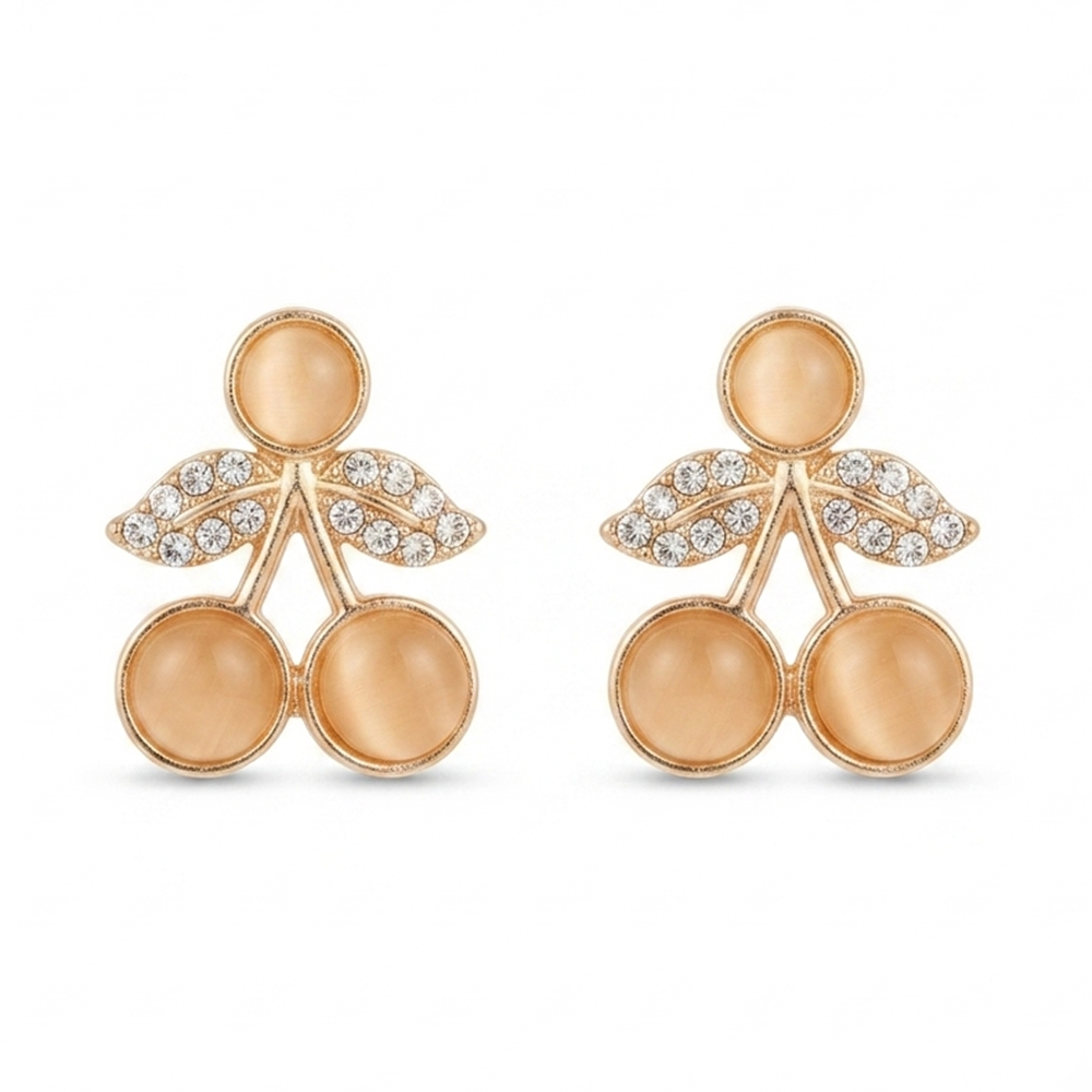 JewelMaze Exclusive Gold Plated Crystal Stone Elegant Earrings