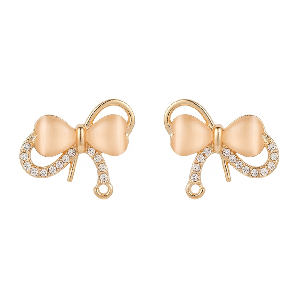 JewelMaze Exclusive Gold Plated Crystal Stone Elegant Earrings