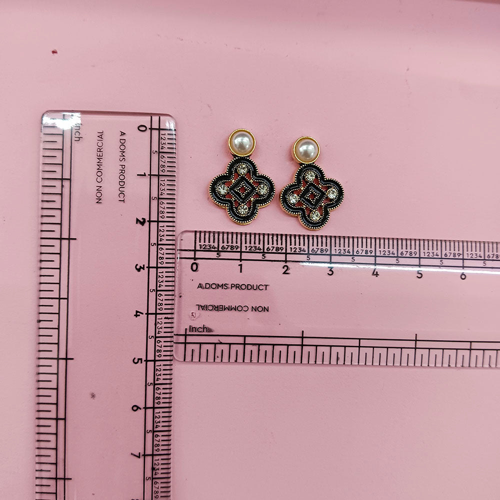 JewelMaze Exclusive Gold Plated Crystal Stone Elegant Earrings