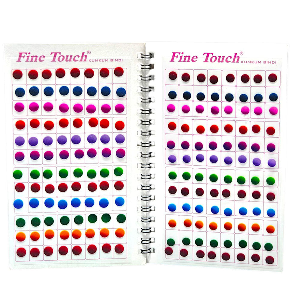 JewelMaze Bindi Book – Multicolor Plain Kumkum for Women & Girls