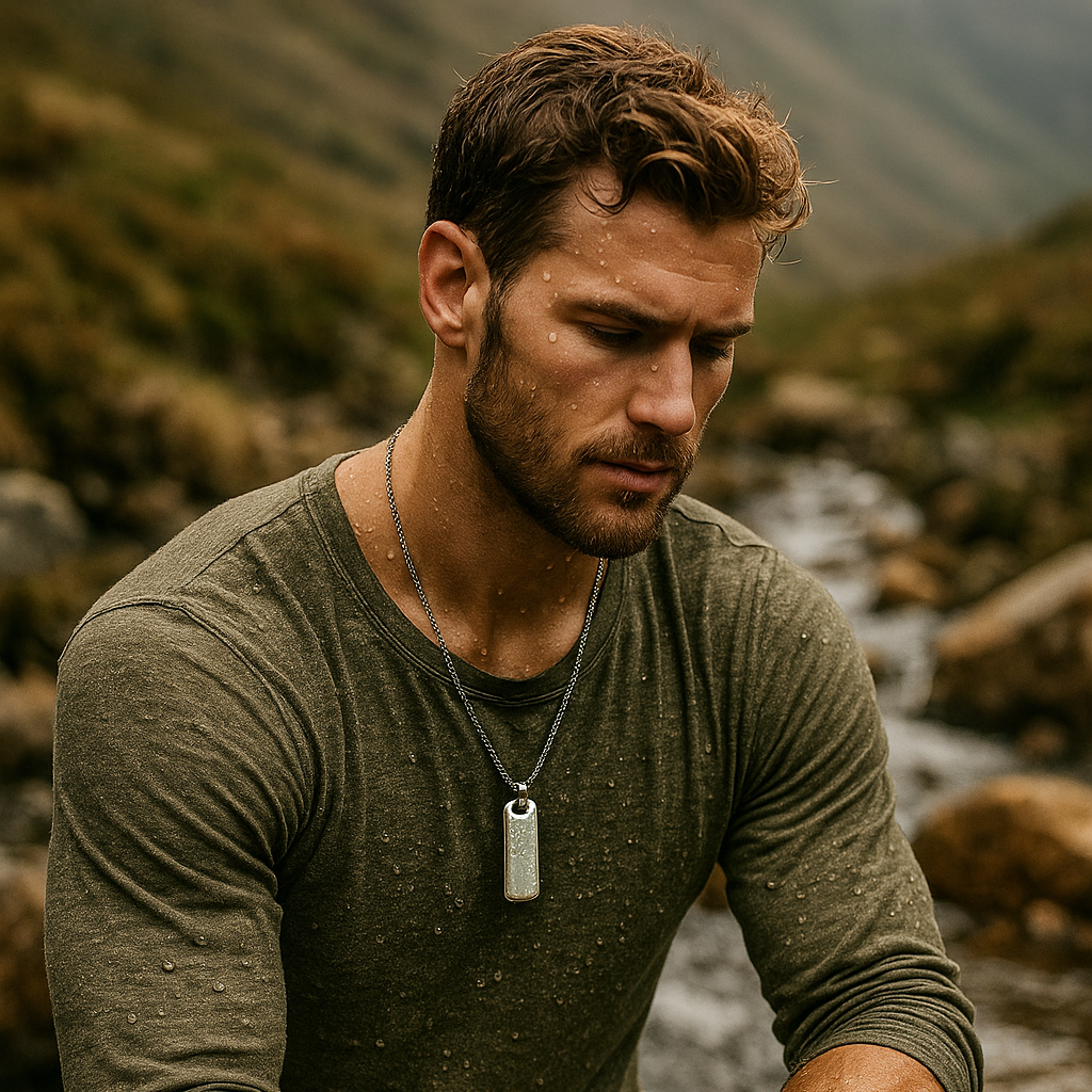 JewelMaze Silver Plated Chain Pendant