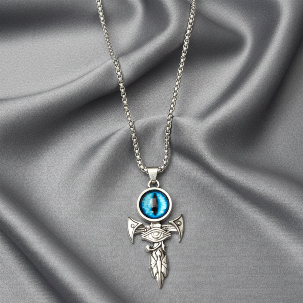 JewelMaze Dragon Devil's Eye Chain Pendant