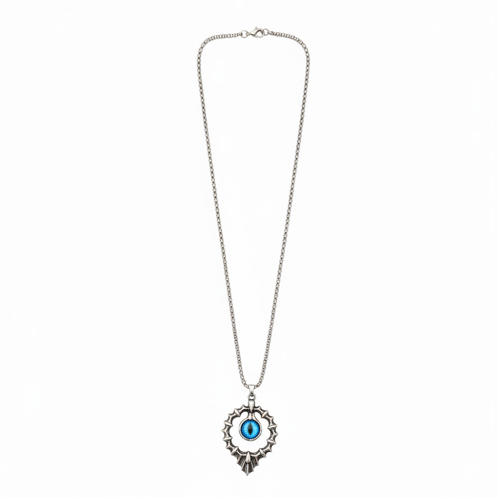 JewelMaze Dragon Devil's Eye Chain Pendant For Men