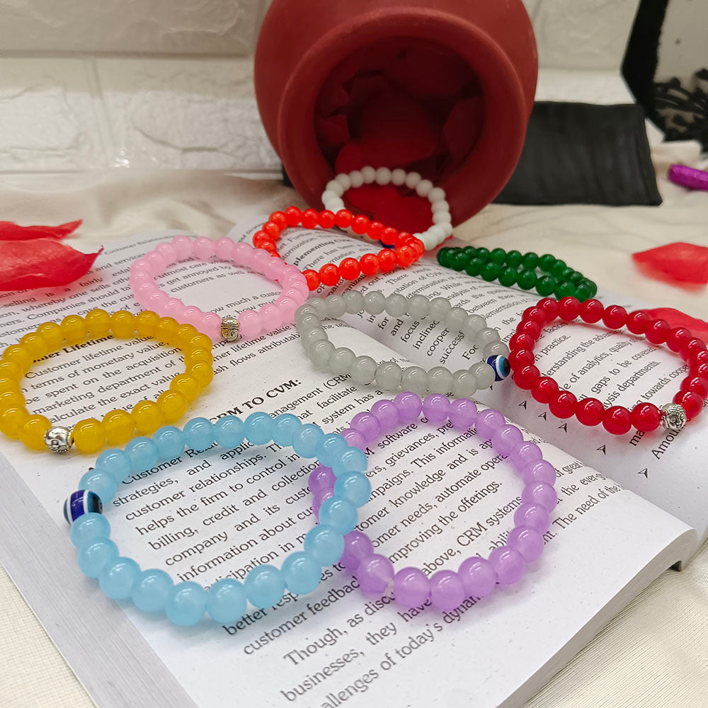 Navratri Special 9 Colors Bracelet Combo Set Festive Multicolor Bracelets Combo for Women & Girls