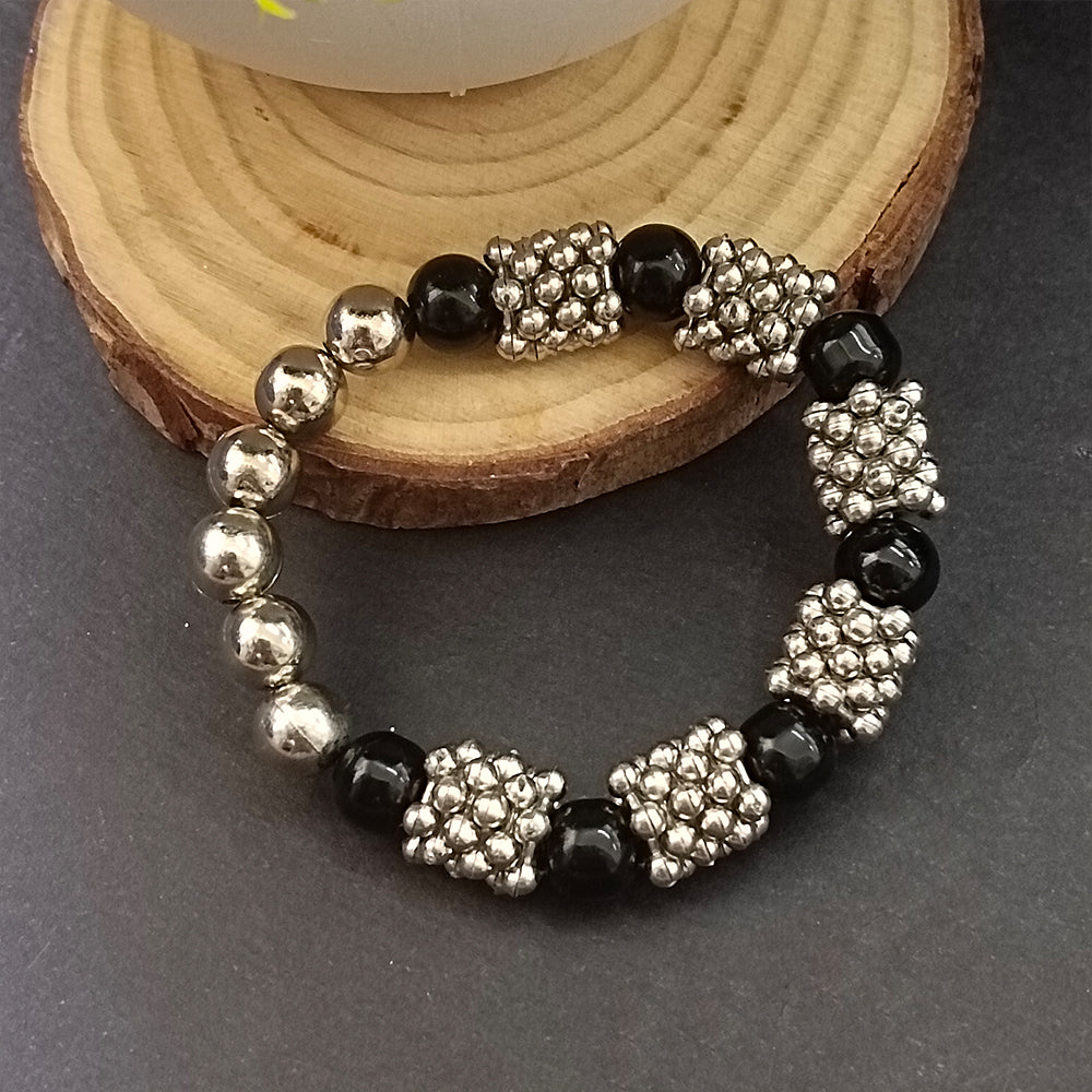 JewelMaze Black Beads  Bracelet