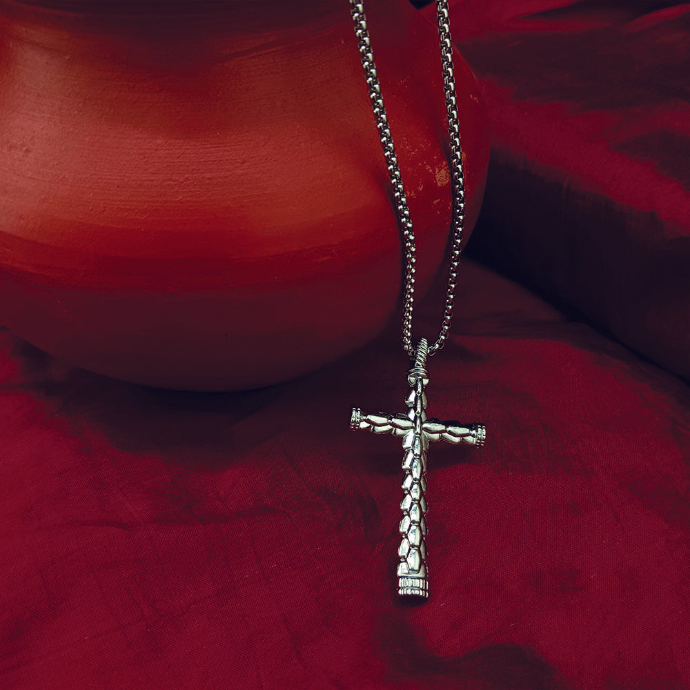 JewelMaze Cross Pendant For Men & Women Chain Pendants
