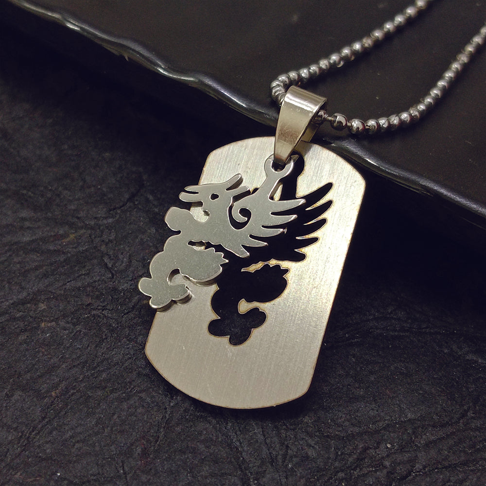 JewelMaze Dragon Chain Pendant For Men -1404869