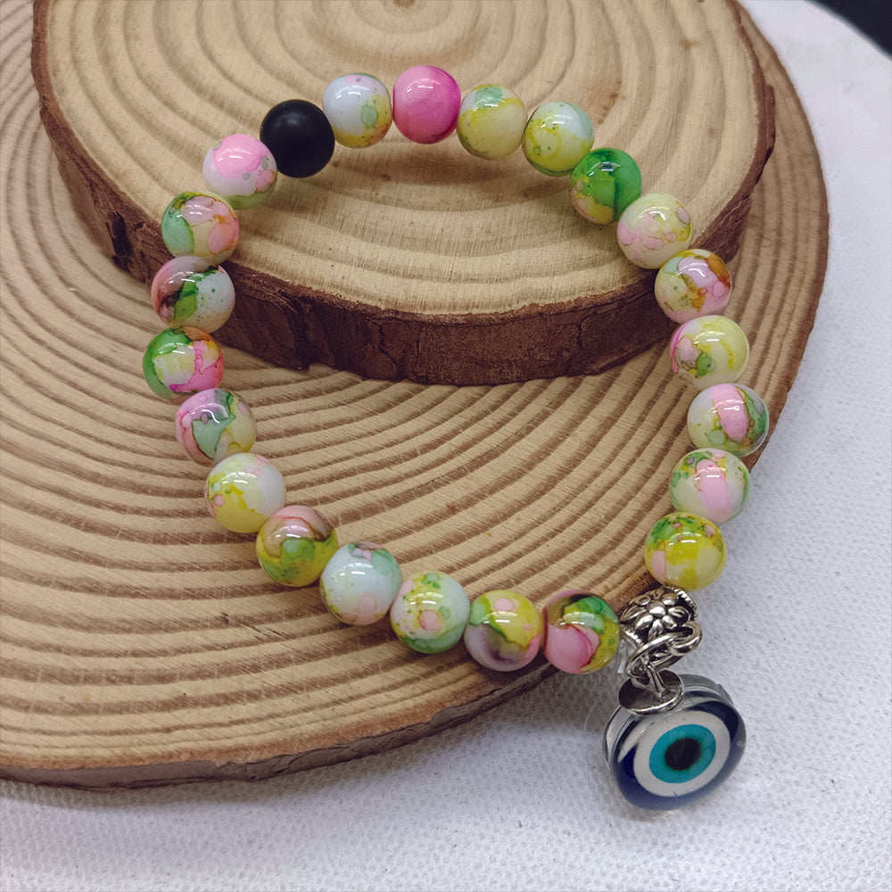 JewelMaze Multi Beads Evil Eye Bracelet