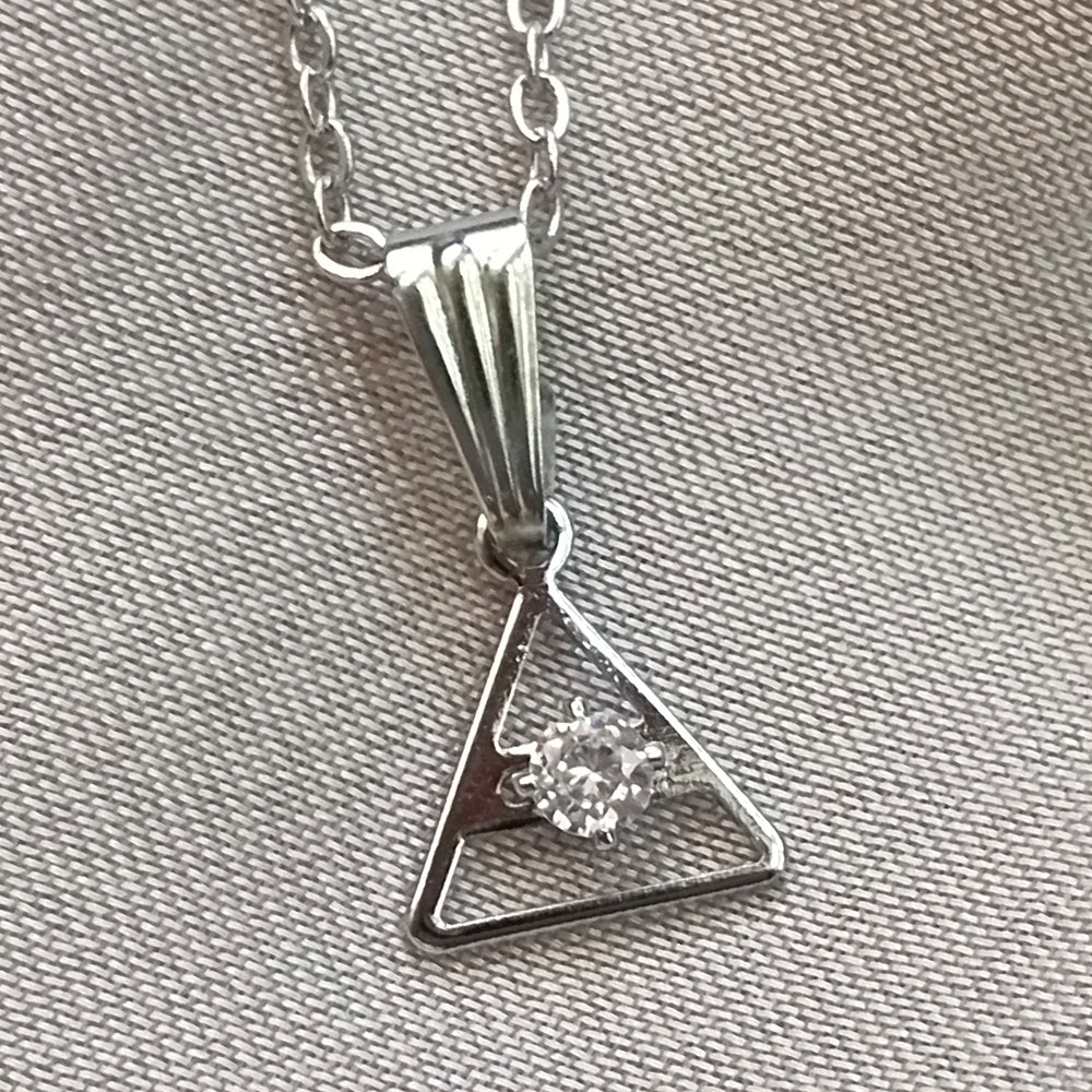 JewelMaze Triangle Shaped  Chain Pendant