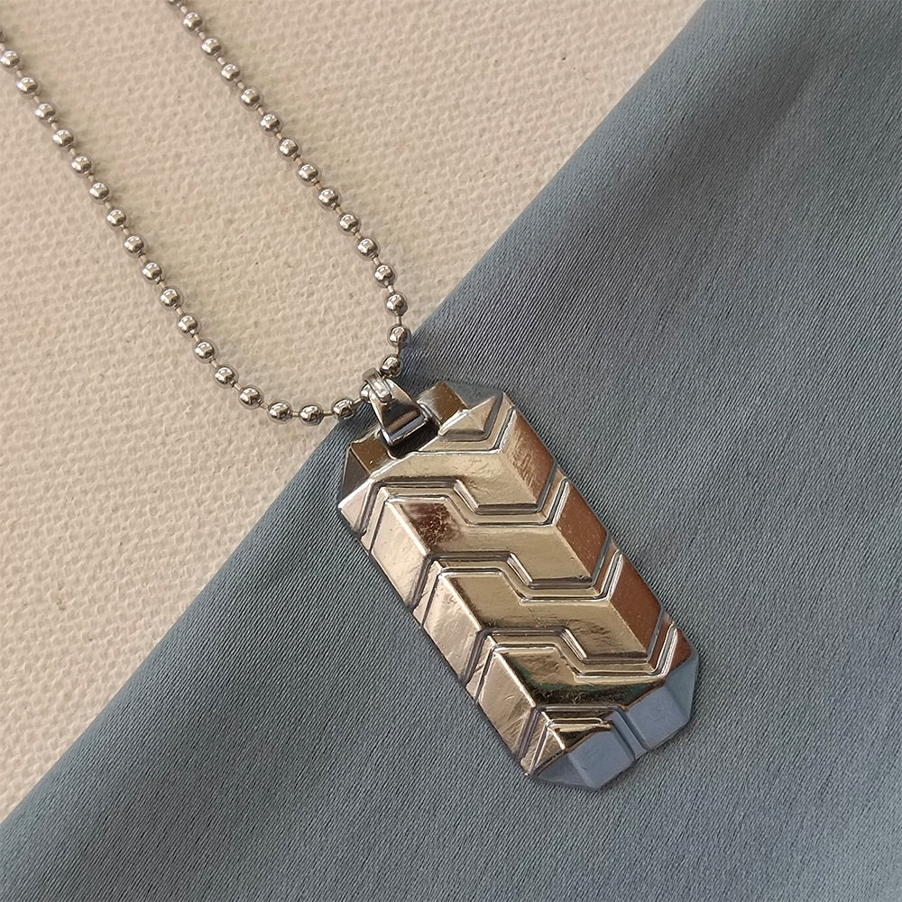 JewelMaze Stainless Steel Chain Pendant For Men