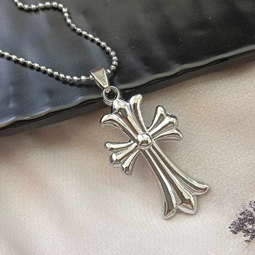 JewelMaze Cross Chain Pendant For Men