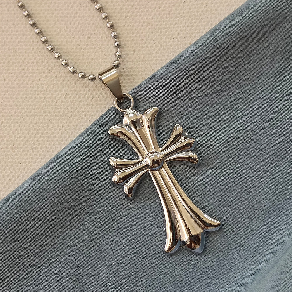 JewelMaze Cross Chain Pendant For Men