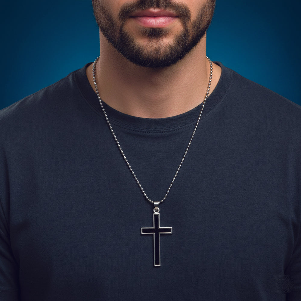JewelMaze Religious Cross Pendant Chain  Daily Wear Spiritual Necklace