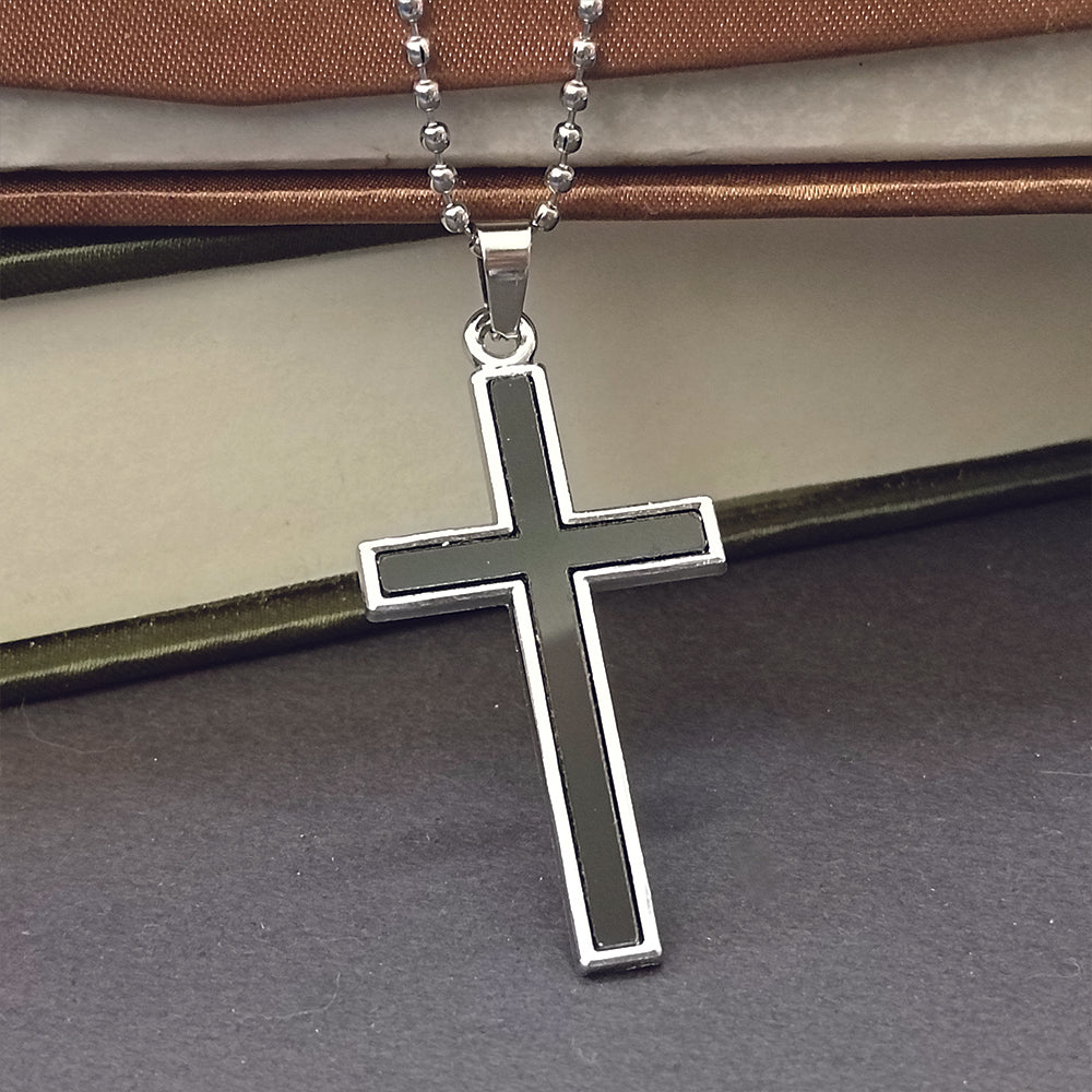 JewelMaze Religious Cross Pendant Chain  Daily Wear Spiritual Necklace