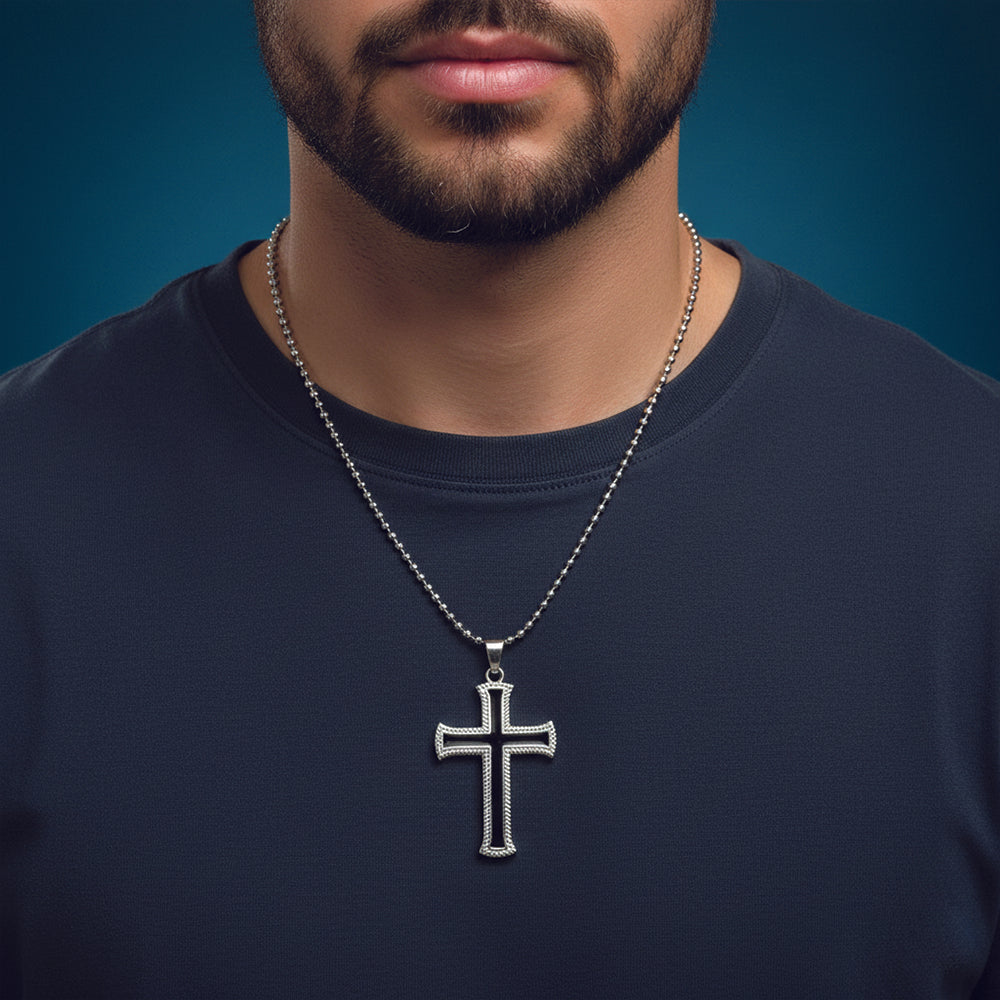 JewelMaze Religious Cross Pendant Chain  Daily Wear Spiritual Necklace