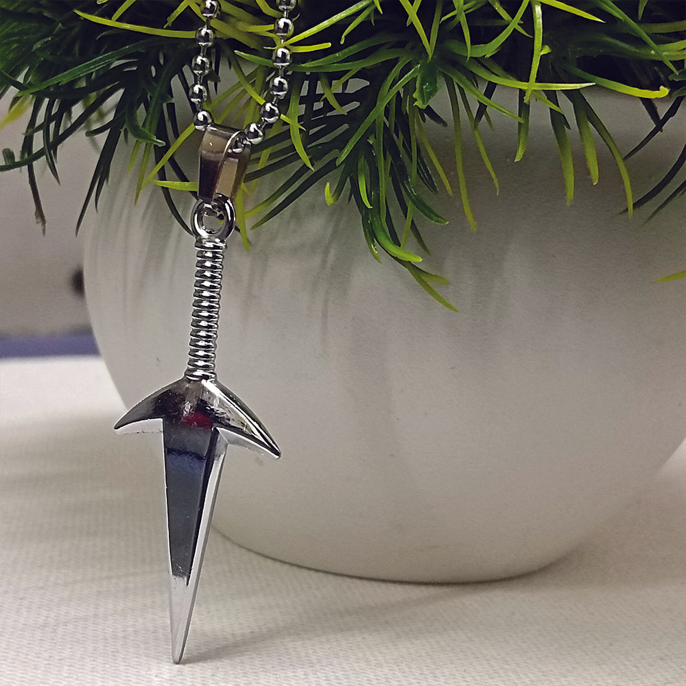 Jewelmaze Trendy Silver Tone Arrow Pendant Chain