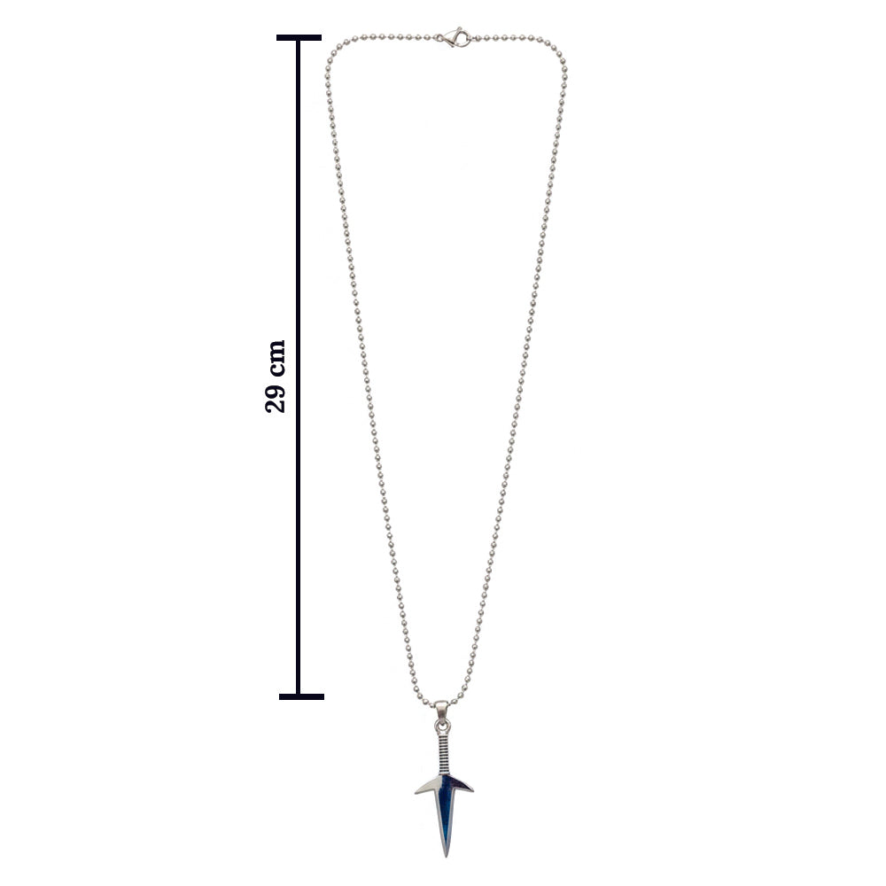 Jewelmaze Trendy Silver Tone Arrow Pendant Chain