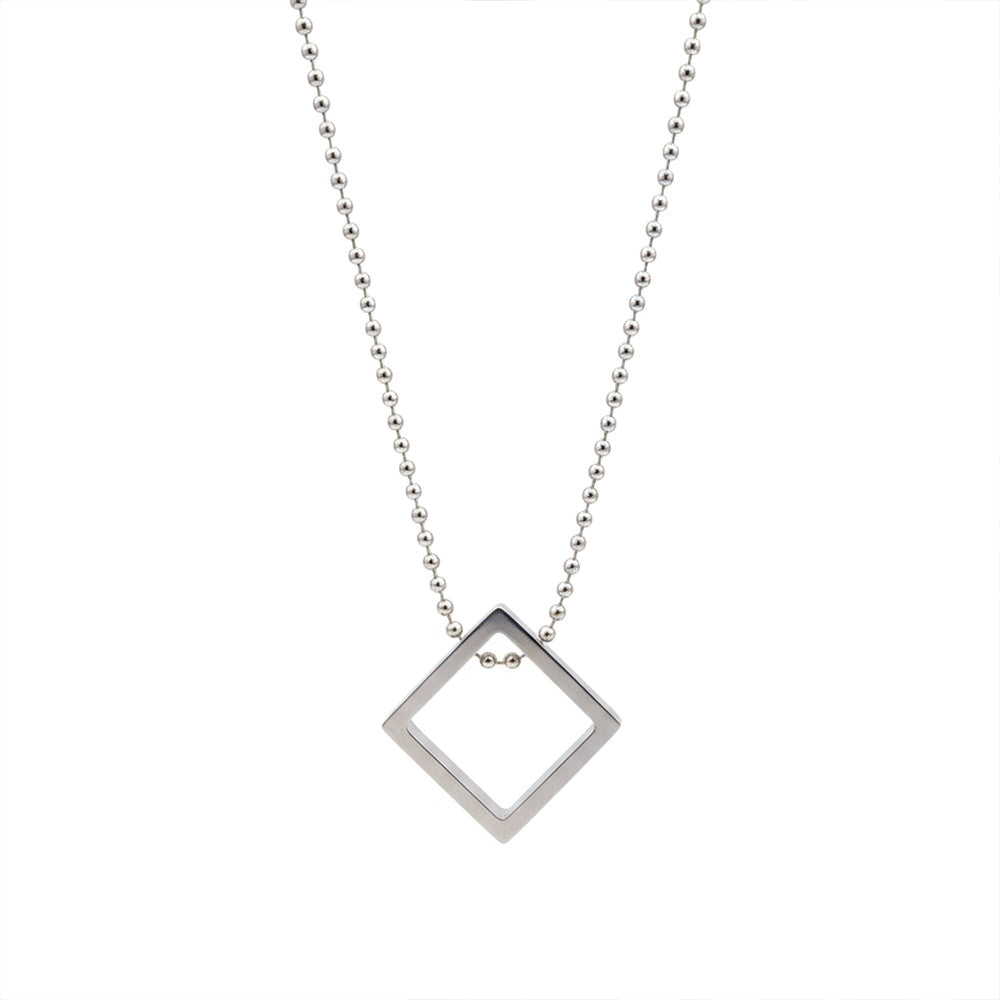 JewelMaze Stylish square motif chain pendent for Men's