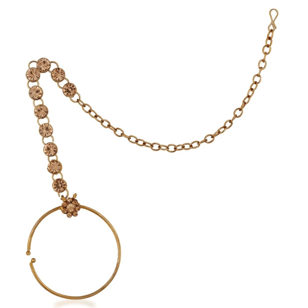 JewelMaze Premium Polki Kundan Multi-Layer Bridal Necklace Set